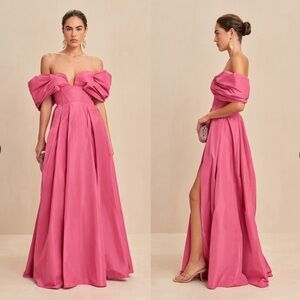 Cult Gaia Aviva Strapless Gown Sunkiss Pink Runway Size 4 NEW! New with tags!